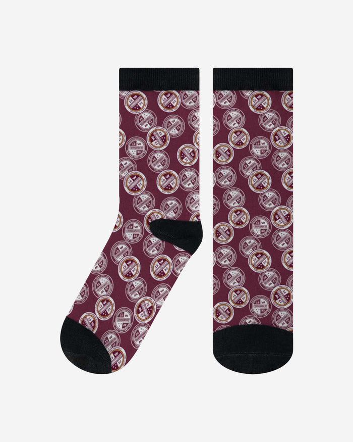 Washington Commanders Logo Blast Socks FOCO S/M - FOCO.com