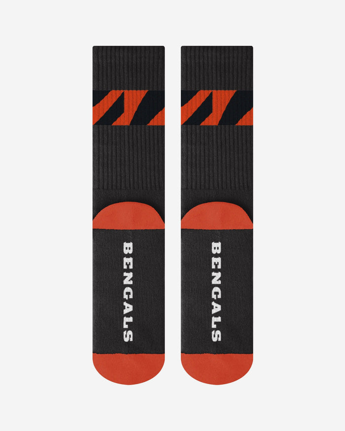 Cincinnati Bengals Team Stripe Crew Socks FOCO - FOCO.com