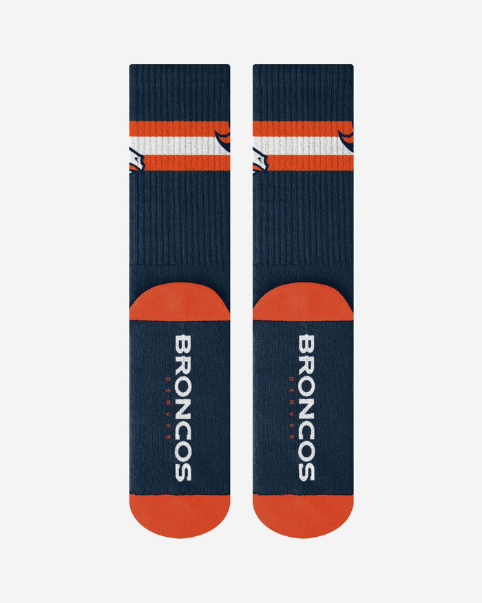 Denver Broncos Team Stripe Crew Socks FOCO - FOCO.com