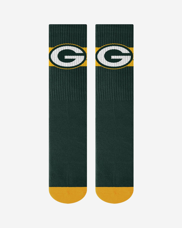 Green Bay Packers Team Stripe Crew Socks FOCO - FOCO.com