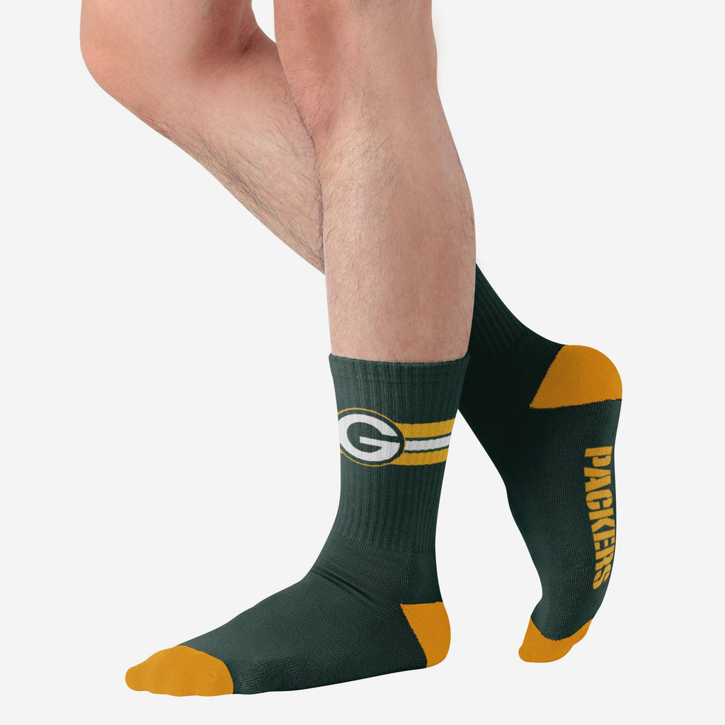 Green Bay Packers Team Stripe Crew Socks FOCO
