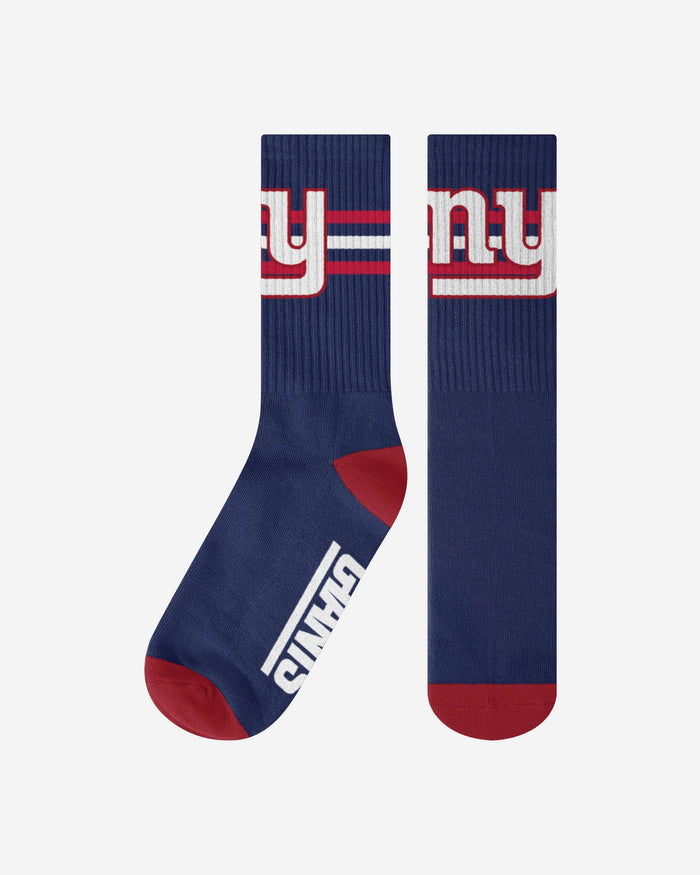New York Giants Team Stripe Crew Socks FOCO S/M - FOCO.com