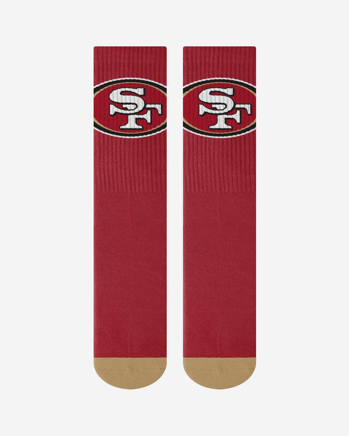 San Francisco 49ers Team Stripe Crew Socks FOCO - FOCO.com