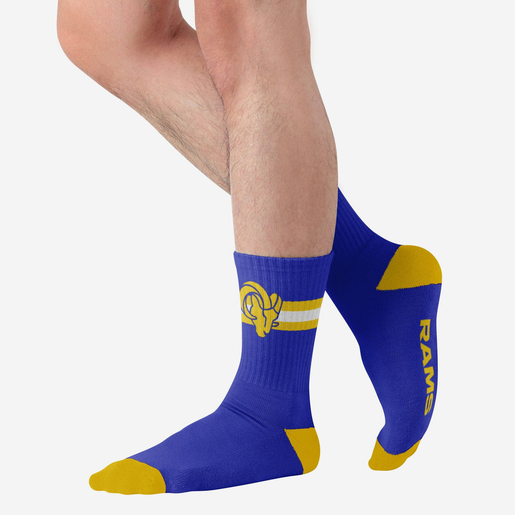 Los Angeles Rams Team Stripe Crew Socks FOCO