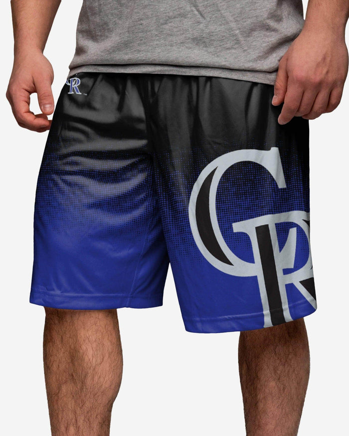 Colorado Rockies Gradient Polyester Shorts FOCO - FOCO.com