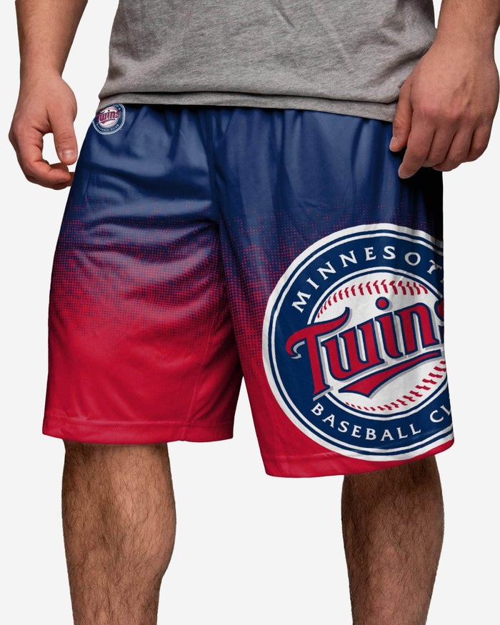 Minnesota Twins Gradient Polyester Shorts FOCO - FOCO.com