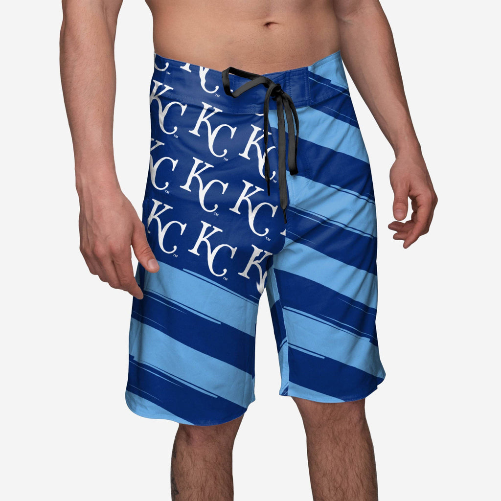 Kansas City Royals Diagonal Flag Boardshorts FOCO S - FOCO.com