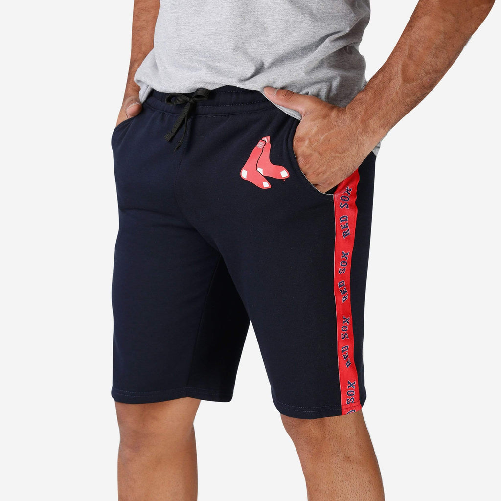 Boston Red Sox Lazy Lounge Fleece Shorts FOCO S - FOCO.com
