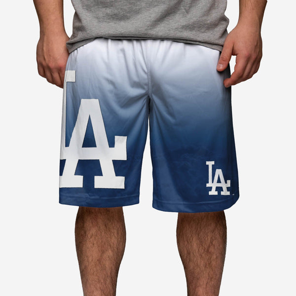 Los Angeles Dodgers Gradient Big Logo Training Shorts FOCO