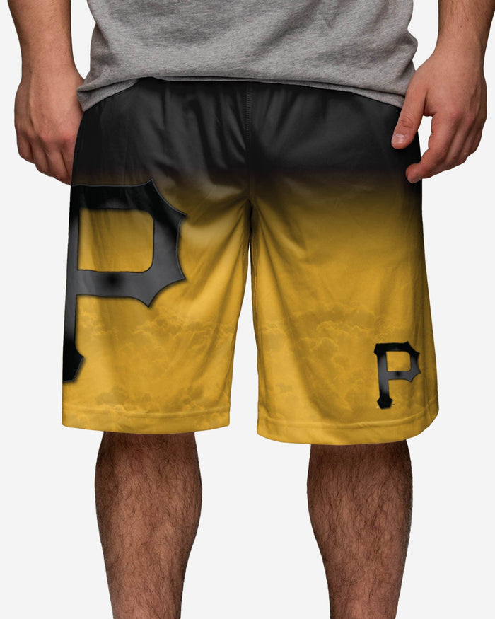 Pittsburgh Pirates Gradient Big Logo Training Shorts FOCO - FOCO.com