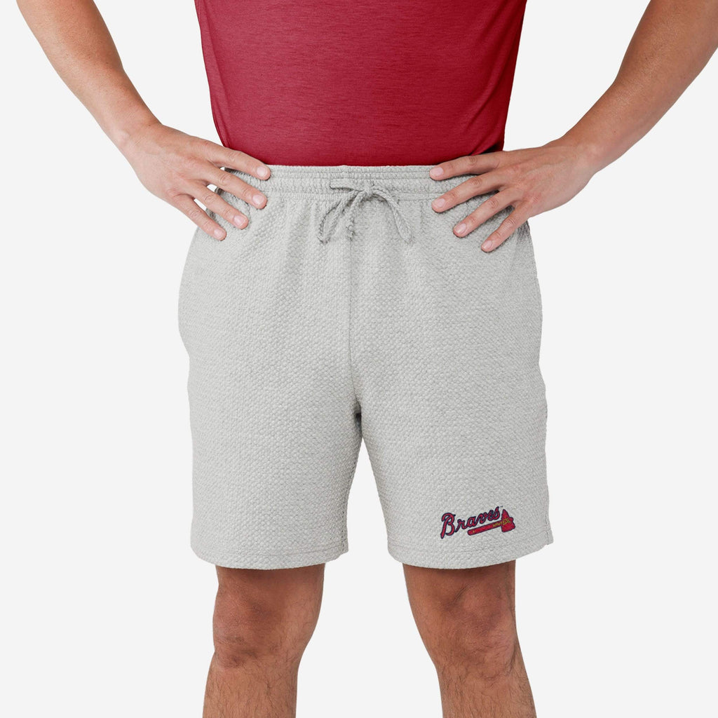 Atlanta Braves Gray Woven Shorts FOCO S - FOCO.com