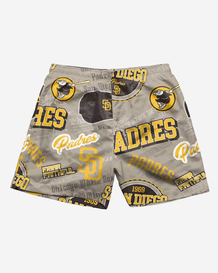 San Diego Padres Logo Rush Swimming Trunks FOCO - FOCO.com