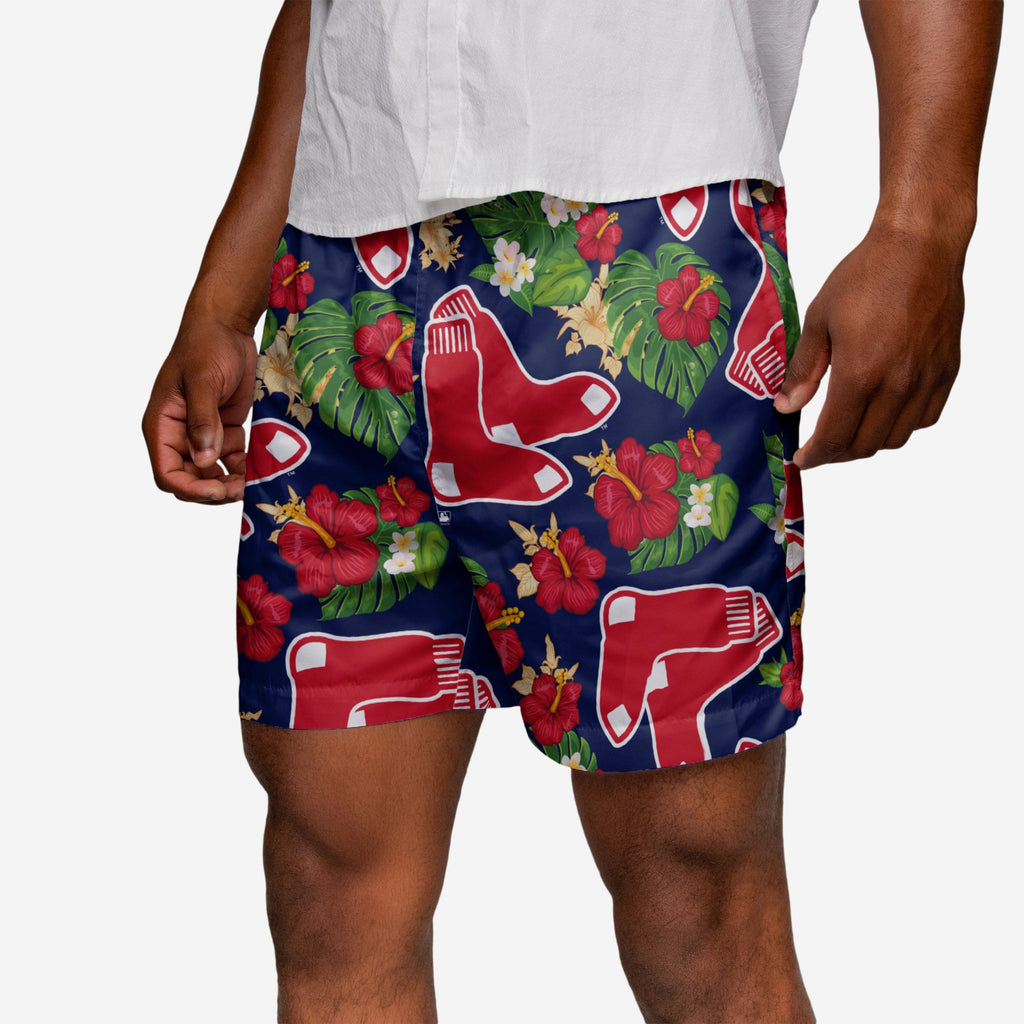 Boston Red Sox Floral Swimming Trunks FOCO