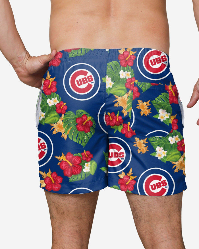 Chicago Cubs Floral Swimming Trunks FOCO - FOCO.com