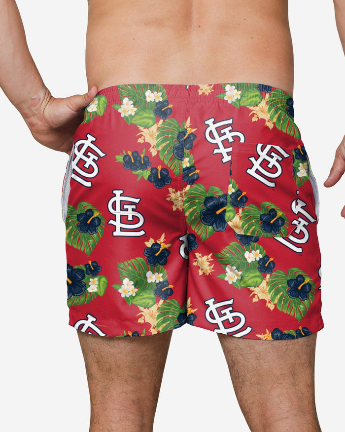 St Louis Cardinals Floral Swimming Trunks FOCO - FOCO.com