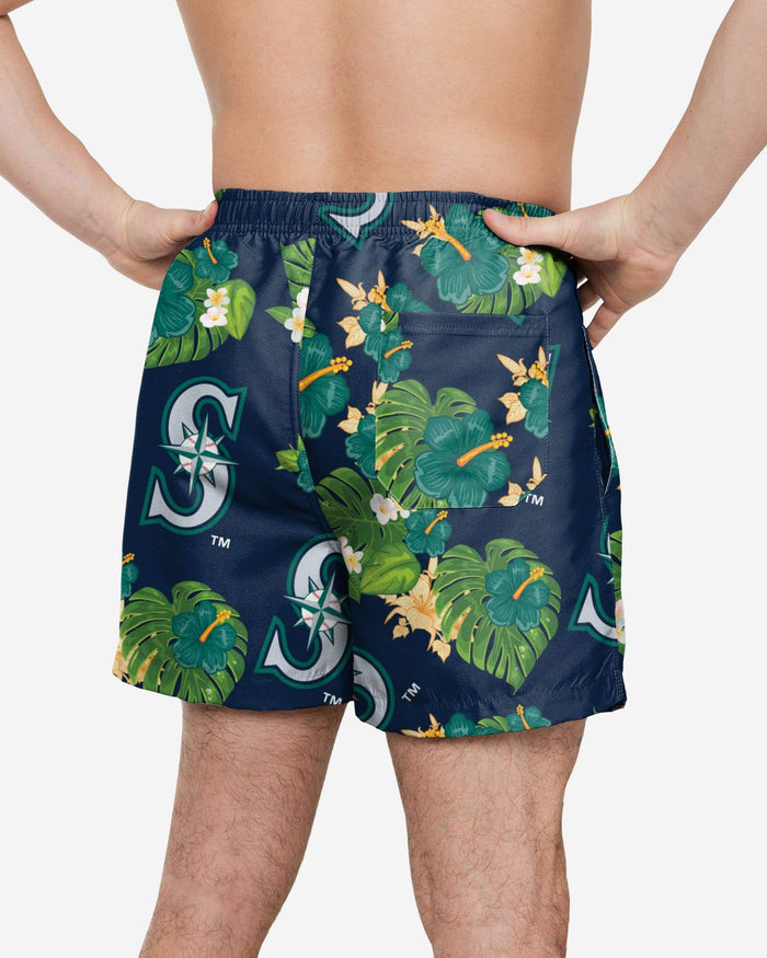 Seattle Mariners Floral Swimming Trunks FOCO - FOCO.com