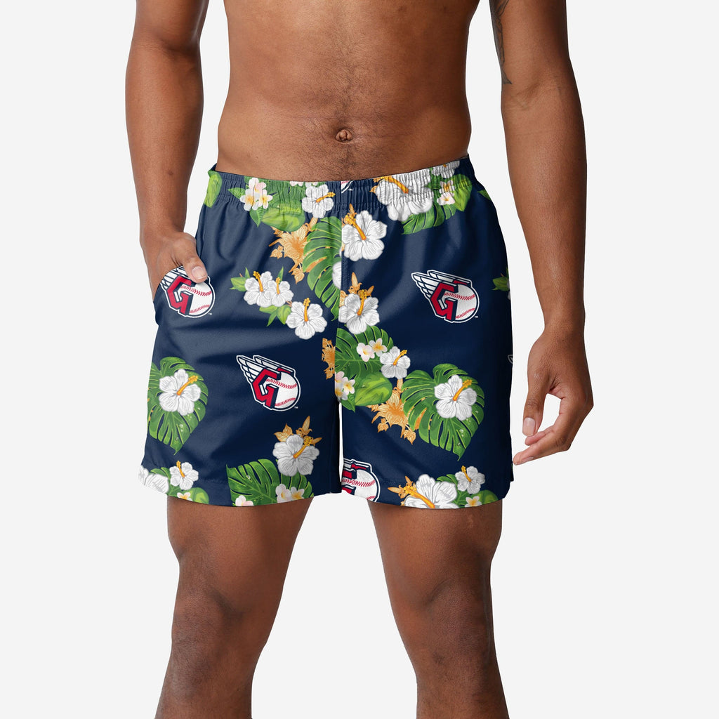 Cleveland Guardians Floral Swimming Trunks FOCO S - FOCO.com