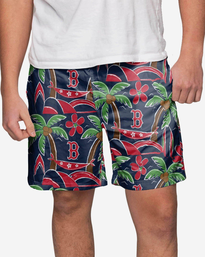 Boston Red Sox Tropical Swimming Trunks FOCO S - FOCO.com