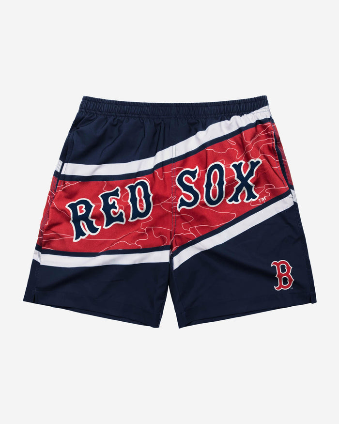 Boston Red Sox Big Wordmark Swimming Trunks FOCO - FOCO.com