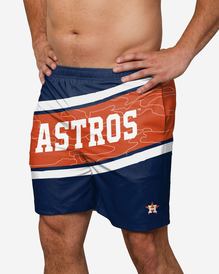 Houston Astros Big Wordmark Swimming Trunks FOCO S - FOCO.com