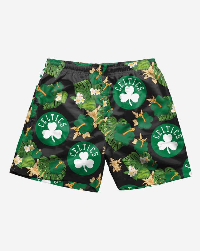Boston Celtics Floral Swimming Trunks FOCO - FOCO.com