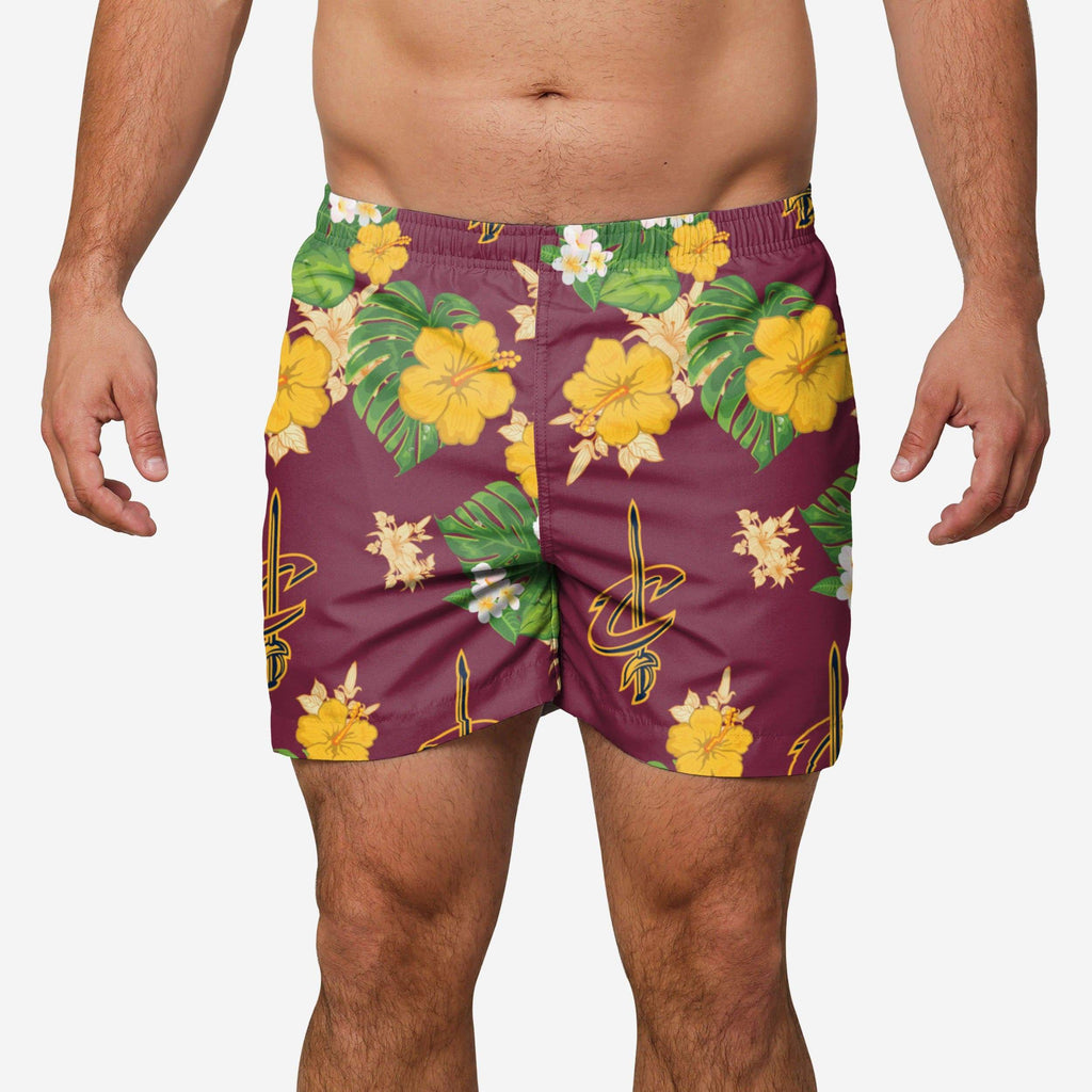 Cleveland Cavaliers Floral Swimming Trunks FOCO S - FOCO.com