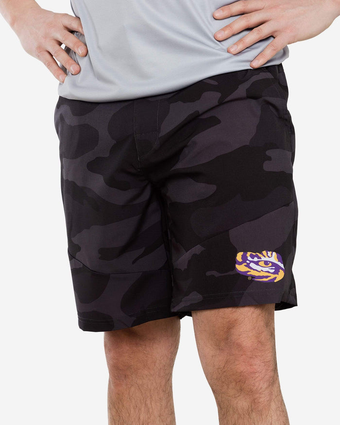 LSU Tigers Nightcap Camo Walking Shorts FOCO S - FOCO.com