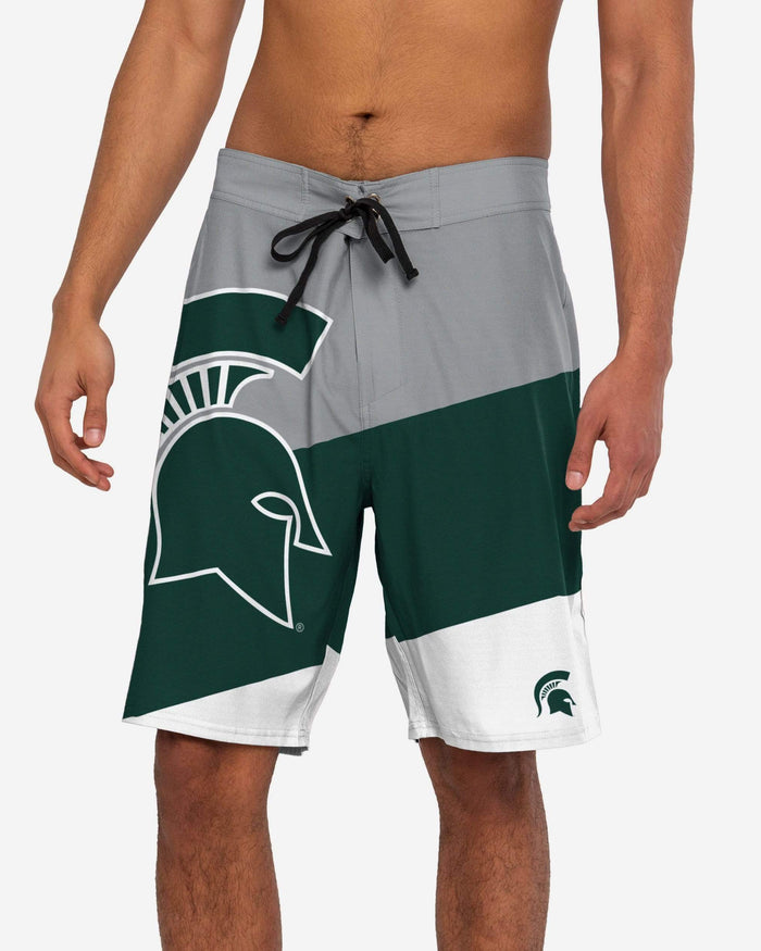 Michigan State Spartans Color Dive Boardshorts FOCO S - FOCO.com