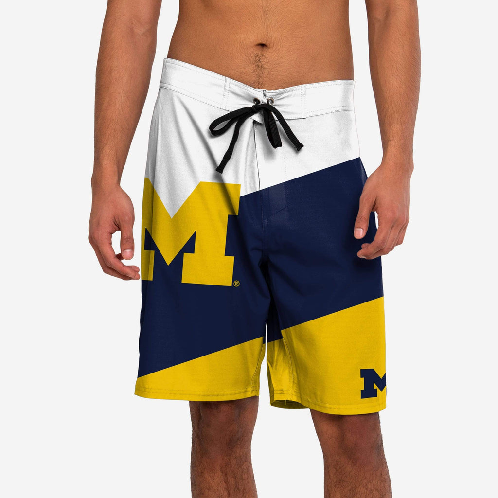 Michigan Wolverines Color Dive Boardshorts FOCO S - FOCO.com