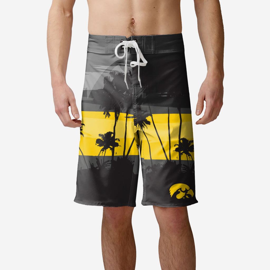 Iowa Hawkeyes Sunset Boardshorts FOCO S - FOCO.com