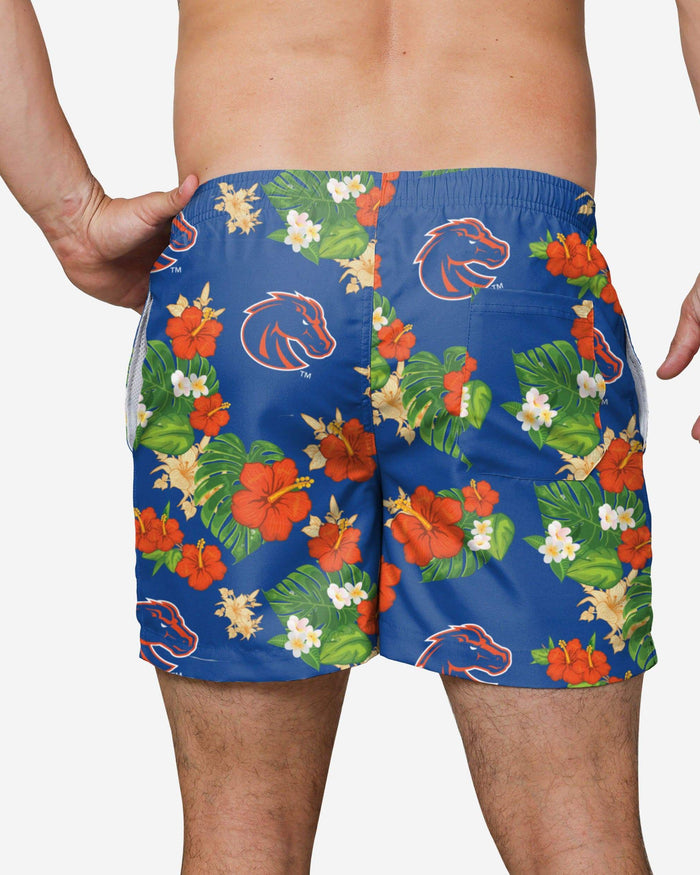 Boise State Broncos Floral Swimming Trunks FOCO - FOCO.com