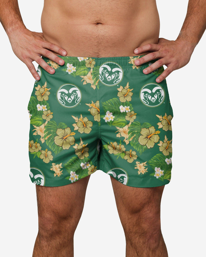 Colorado State Rams Floral Swimming Trunks FOCO S - FOCO.com