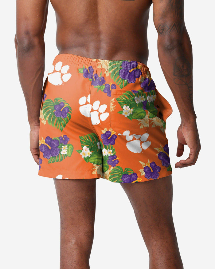 Clemson Tigers Floral Swimming Trunks FOCO - FOCO.com