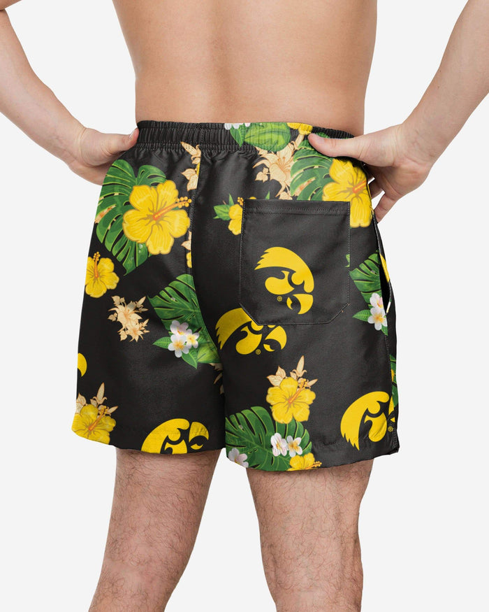 Iowa Hawkeyes Floral Swimming Trunks FOCO - FOCO.com