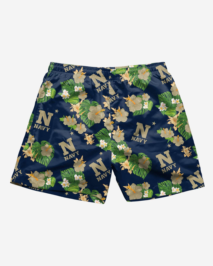 Navy Midshipmen Floral Swimming Trunks FOCO - FOCO.com