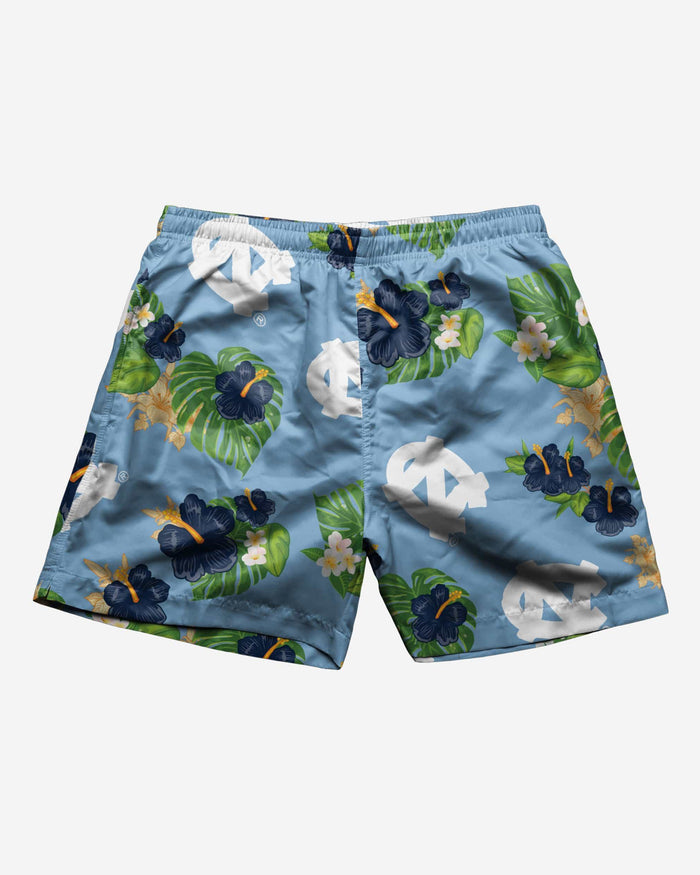 North Carolina Tar Heels Floral Swimming Trunks FOCO - FOCO.com