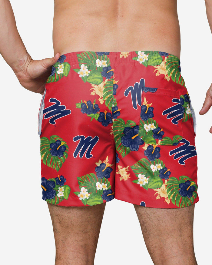 Ole Miss Rebels Floral Swimming Trunks FOCO - FOCO.com
