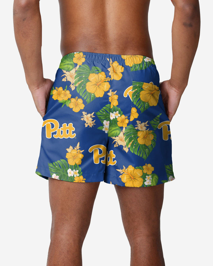 Pittsburgh Panthers Floral Swimming Trunks FOCO - FOCO.com