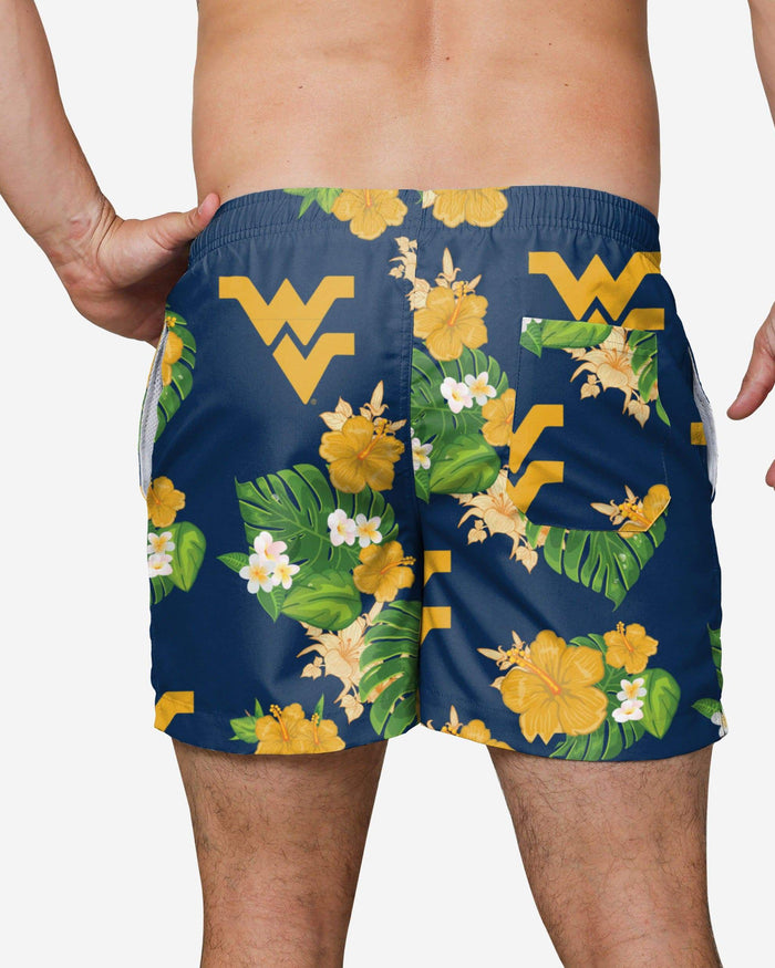 West Virginia Mountaineers Floral Swimming Trunks FOCO - FOCO.com