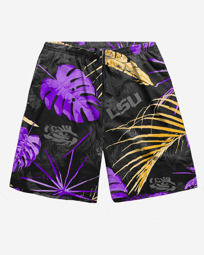 LSU Tigers Neon Palm Shorts FOCO - FOCO.com