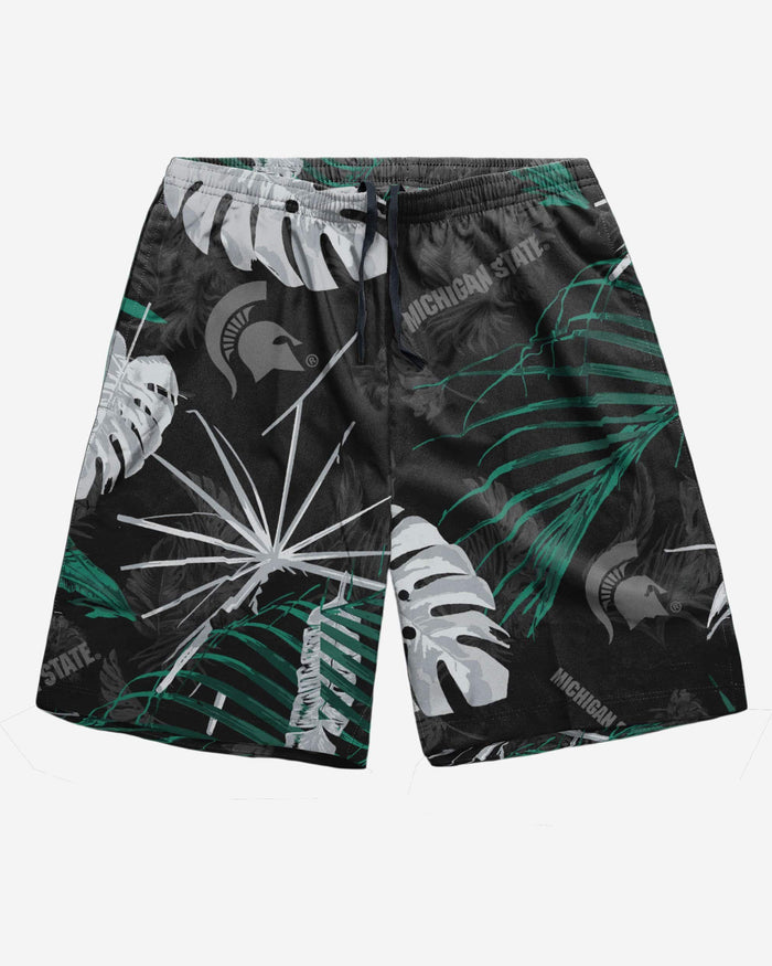 Michigan State Spartans Neon Palm Shorts FOCO - FOCO.com