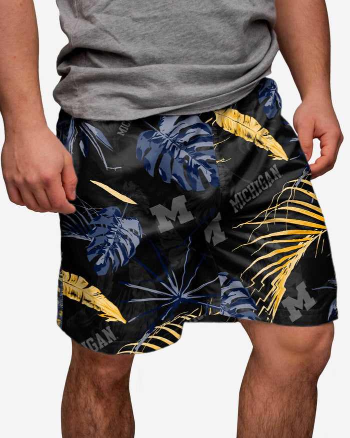 Michigan Wolverines Neon Palm Shorts FOCO S - FOCO.com