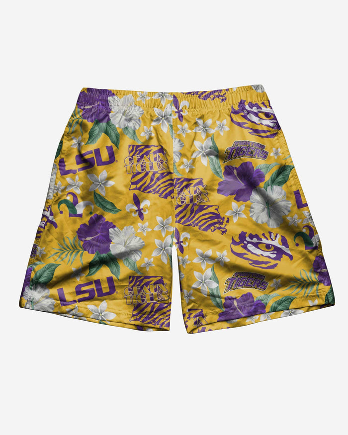 LSU Tigers City Style Swimming Trunks FOCO - FOCO.com