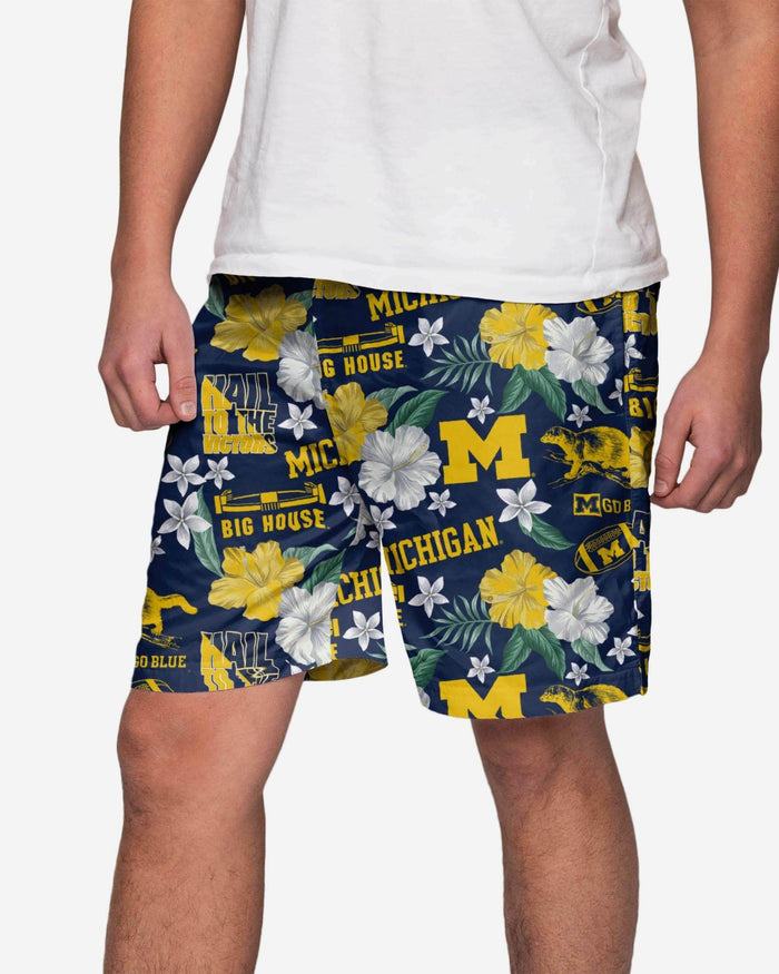 Michigan Wolverines City Style Swimming Trunks FOCO S - FOCO.com