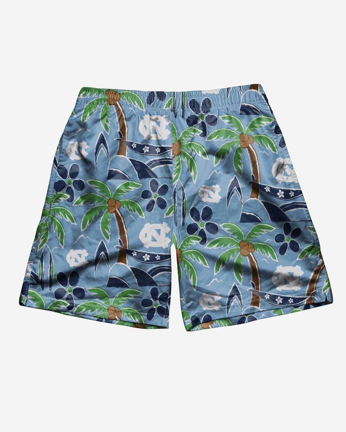 North Carolina Tar Heels Tropical Swimming Trunks FOCO - FOCO.com