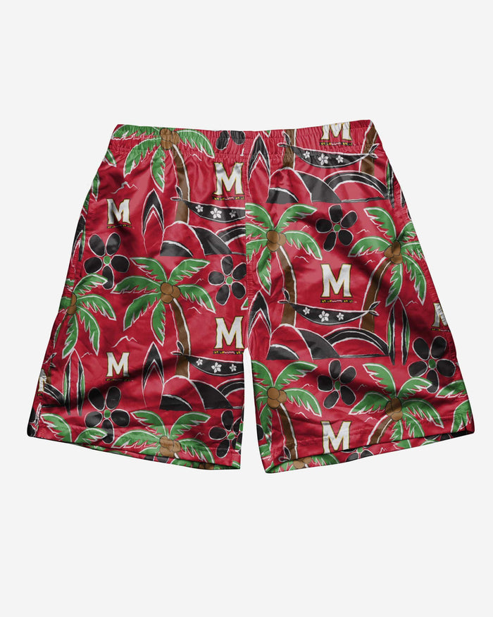 Maryland Terrapins Tropical Swimming Trunks FOCO - FOCO.com