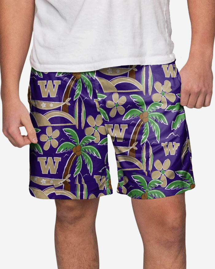 Washington Huskies Tropical Swimming Trunks FOCO S - FOCO.com