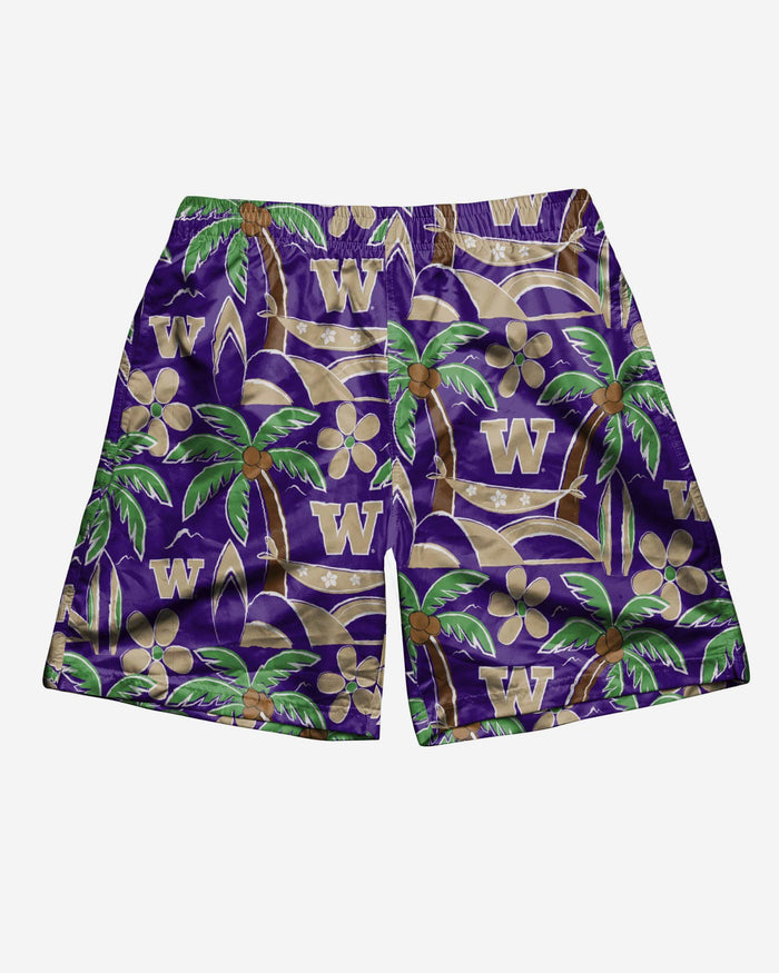 Washington Huskies Tropical Swimming Trunks FOCO - FOCO.com
