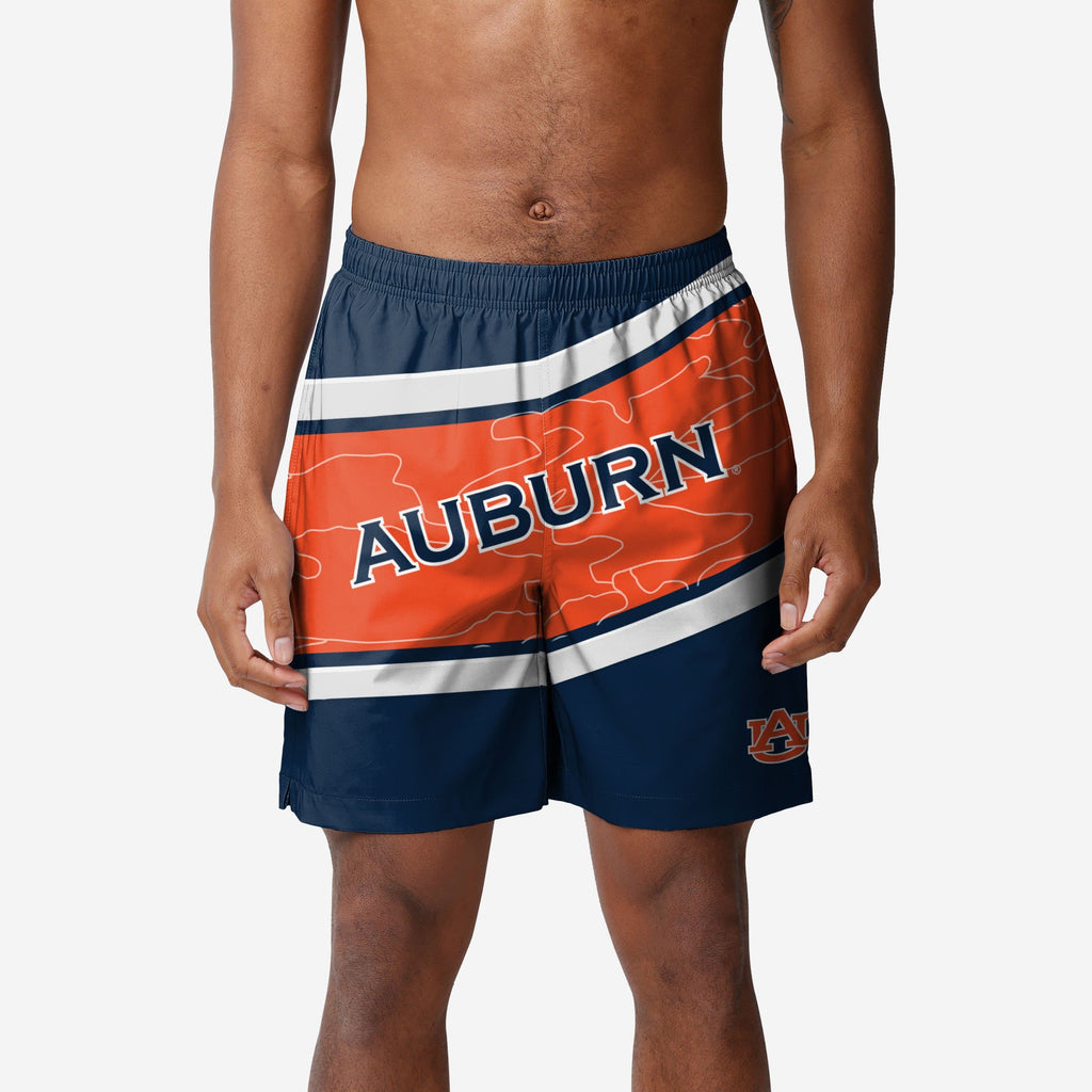 Auburn Tigers Big Wordmark Swimming Trunks FOCO S - FOCO.com