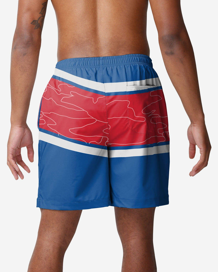 Kansas Jayhawks Big Wordmark Swimming Trunks FOCO - FOCO.com